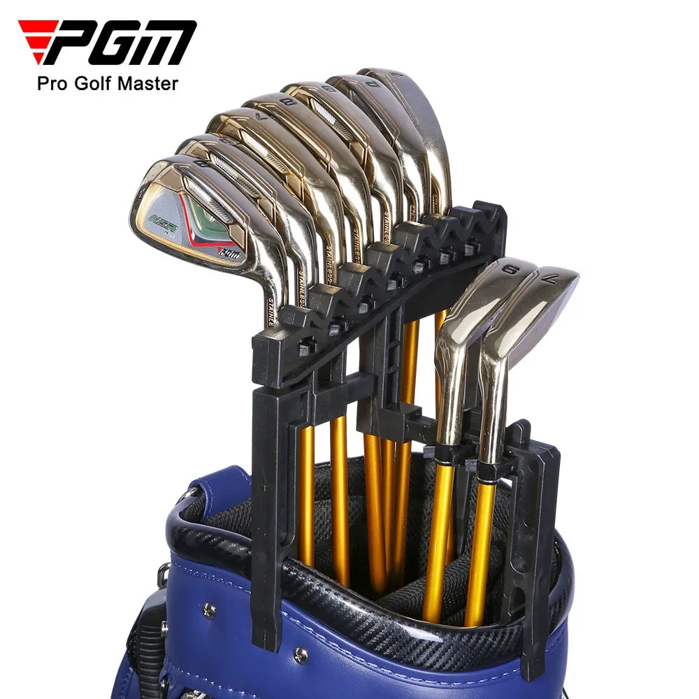 Adjustable Golf Club Organizer - 9 Iron Holder Training Aid with Anti-Collision Design (Model ZJ018)