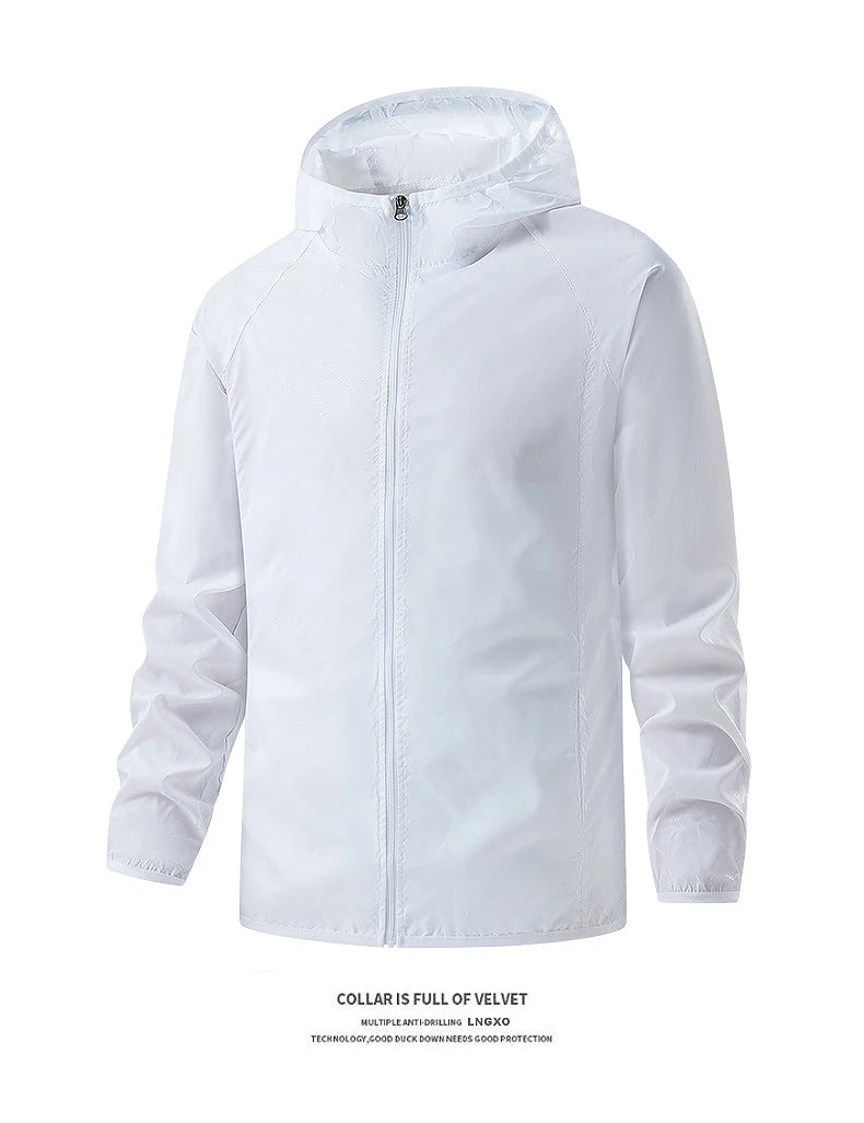 Unisex Waterproof Hiking Jacket - Sun Protection Windbreaker for Outdoor Camping & Climbing