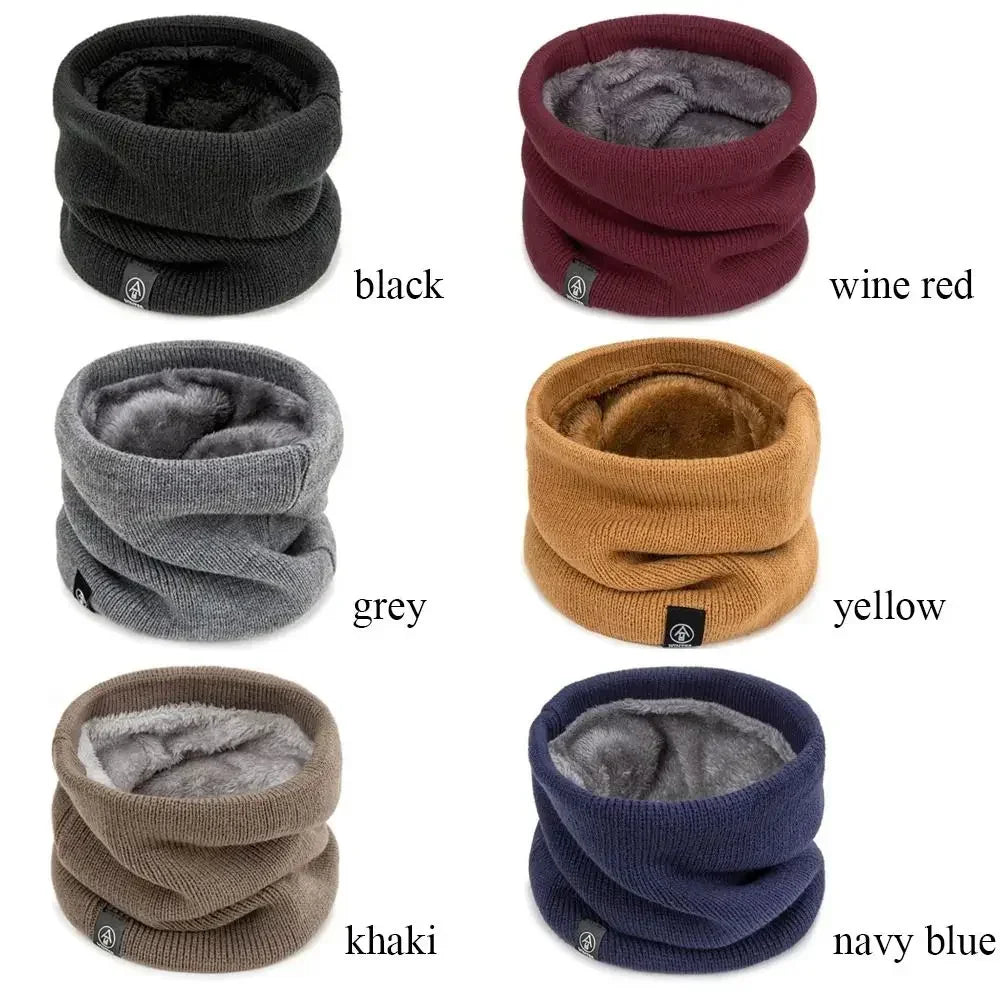 Winter Sports Neck Warmer - Soft Knitted Face Cover Scarf for Men & Women - Cold-Proof Thick Collar for Skating, Running & Hiking