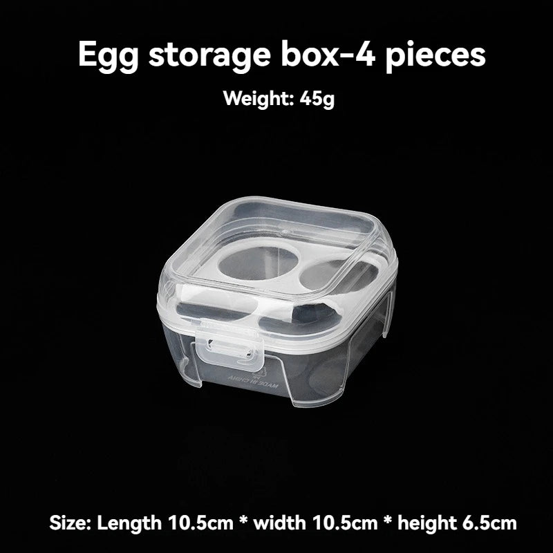 Portable Camping Egg Storage Container - Shockproof Outdoor Egg Carrier Box with Shatterproof Protection for Travel and Home