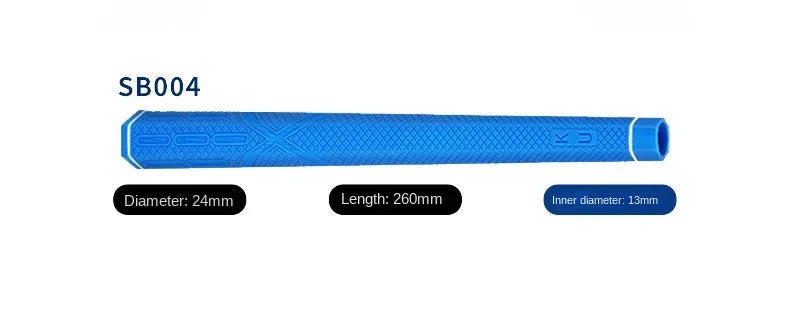 Hexagonal Rubber Golf Club Grips - PGM SB004 Universal Grip for Iron, Wood & Putter Clubs (Black/Blue)