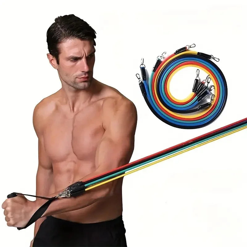 11pcs TPE Resistance Bands Set