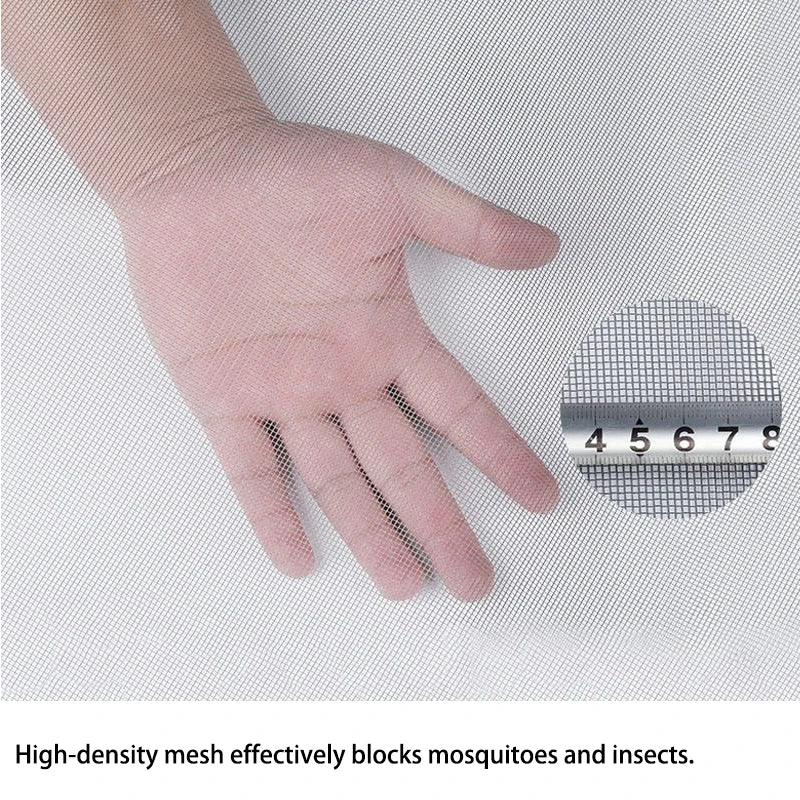 Large DIY Window Screen Mesh - Pet-Safe Mosquito & Insect Protection for Balconies and Gardens