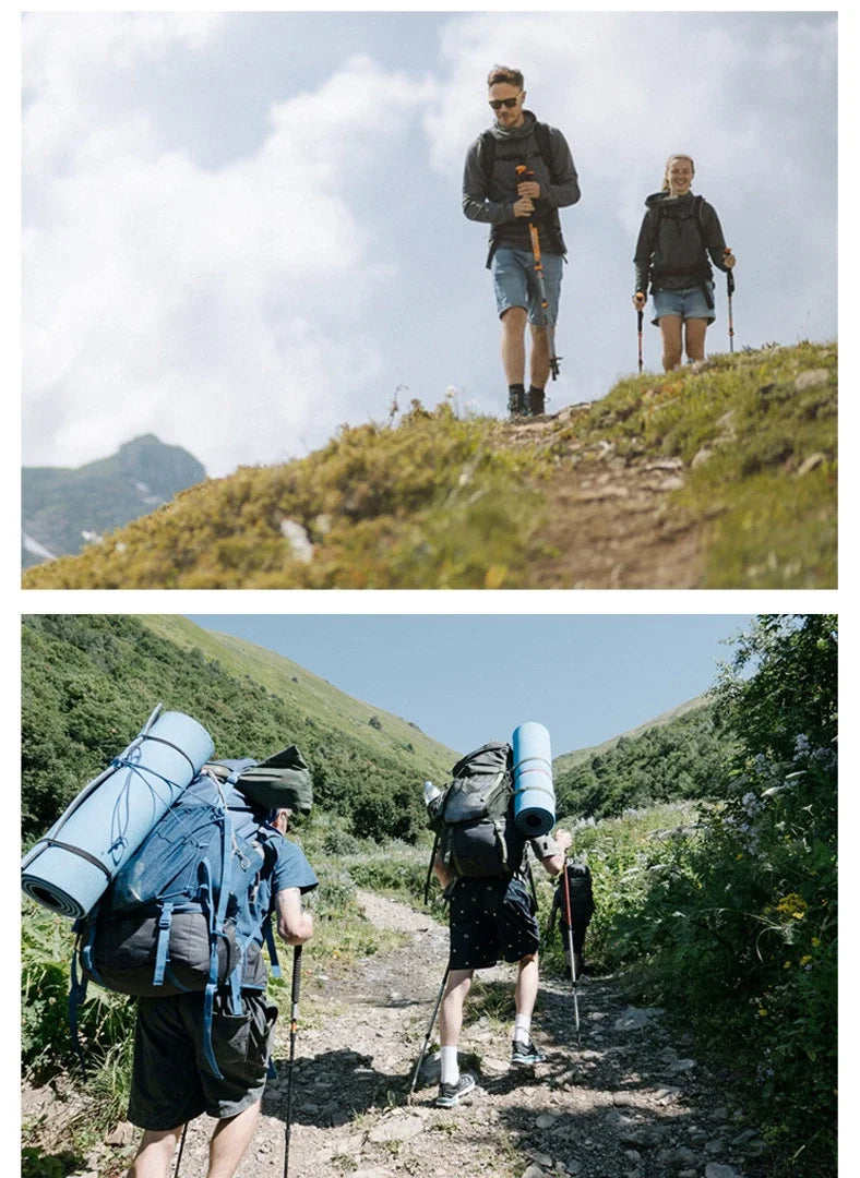 Nordic Walking Poles Set - 2PCS Telescopic Trekking Poles - 7075 Aluminum Alloy Hiking Sticks