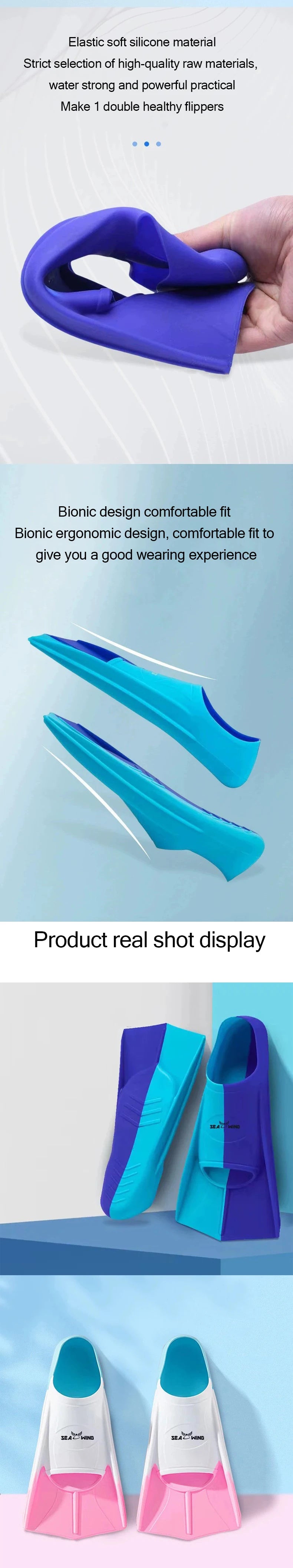 Anti-Slip Swimming Training Fins - Summer Diving Frog Shoes for Tourism