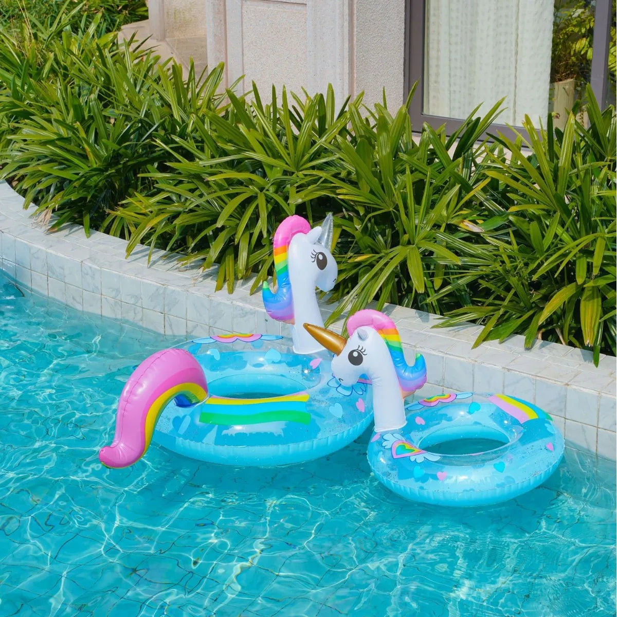 ROOXIN Adult Inflatable Swimming Ring - Pool Float Tube with Seat Design for Water Play and Beach Parties