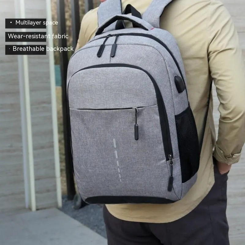 Large Capacity Backpack - Simple Fashion Travel Computer Bag for Men Women Students