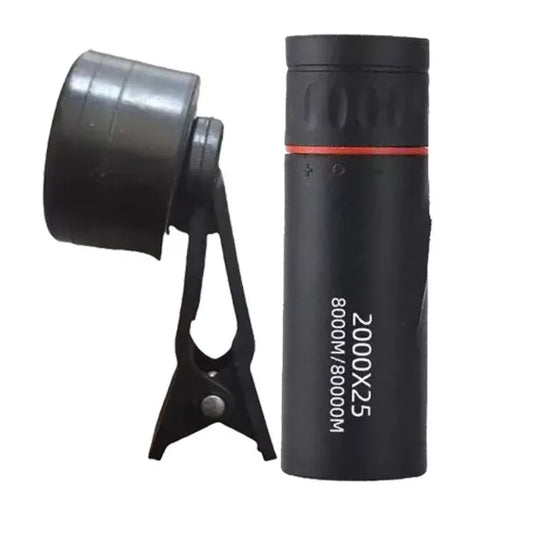 HD 2000X25 Monocular Telescope 2025 - Compact Portable for Stargazing, Bird Watching, Travel, Hiking, Fishing, Camping & Concerts