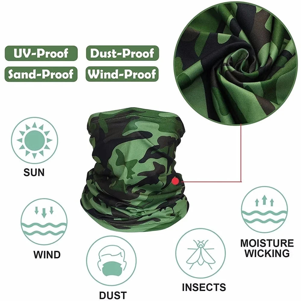 Ice Silk Multi-Purpose Bandana - UV Protection Neck Scarf for Cycling, Hiking & Outdoor Sports