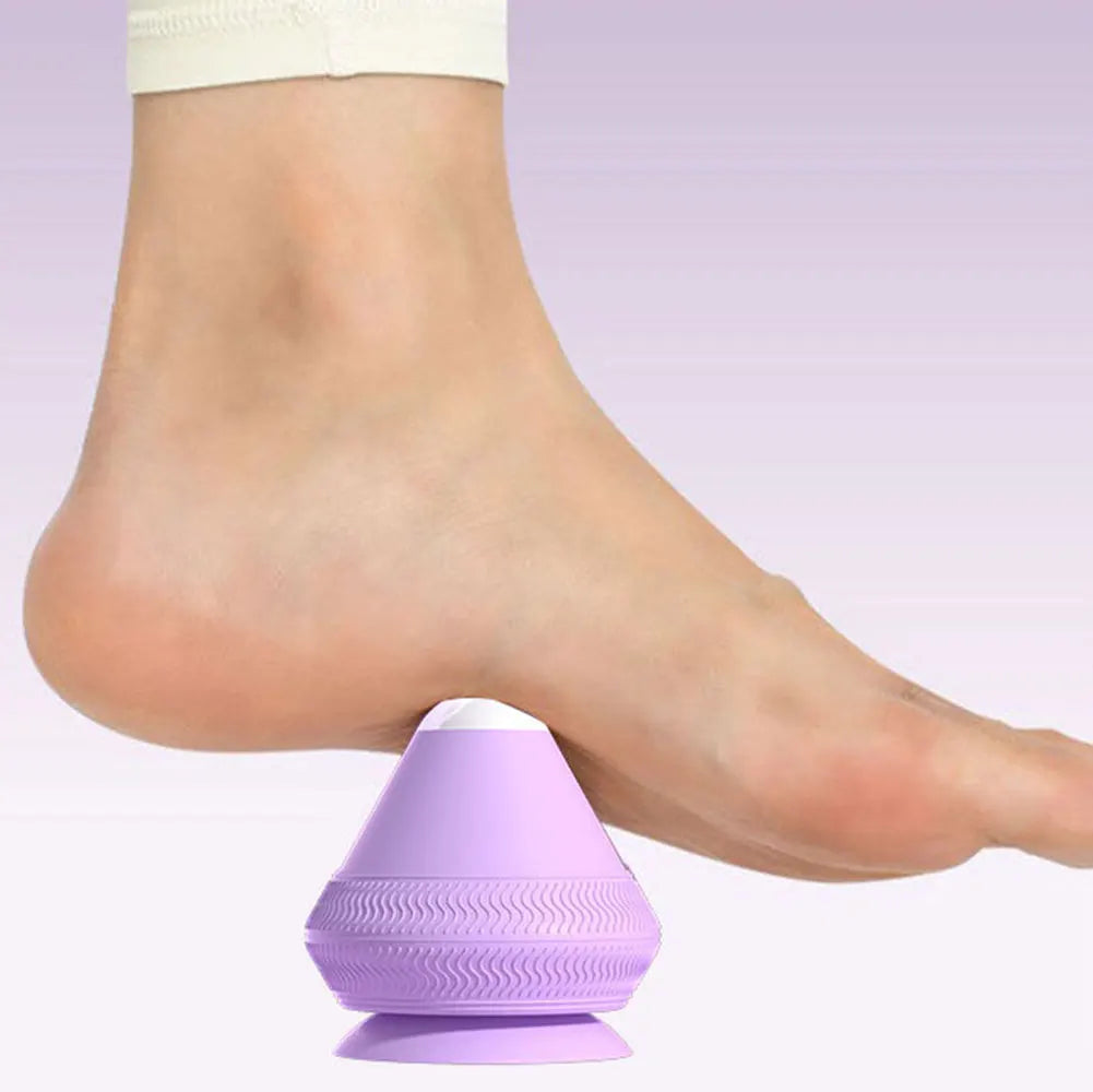 USB Rechargeable Vibrating Silicone Massage Ball - Fitness Muscle Relaxation Massager for Back, Waist & Pain Relief