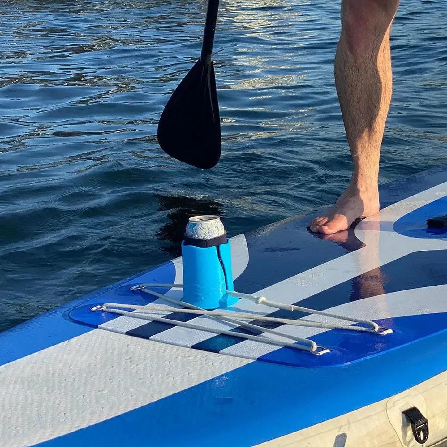Kayak Drink Holder - Rope Binding Bottle Cup Holder for Kayaks & Surfboards - Water Sports Accessory