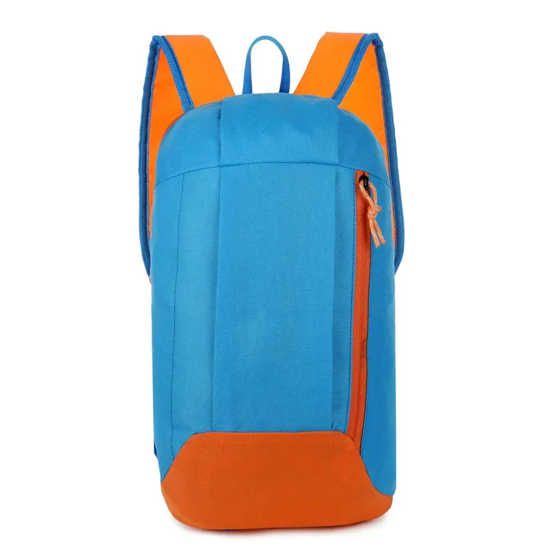 Pink Waterproof Nylon Sport Backpack - Small Gym Duffel Bag for Women Men Kids - Outdoor Fitness Travel Luggage