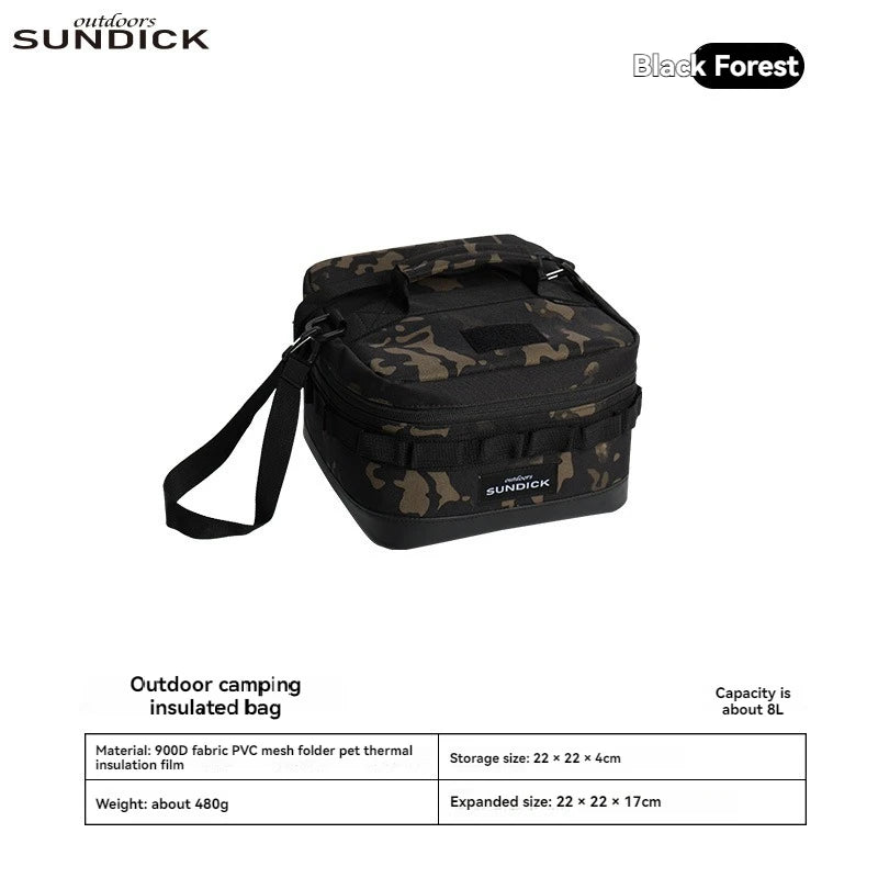 Premium 900D Waterproof Thermal Picnic Cooler Bag - Large Camping Travel Organizer for BBQ & Outdoor Family Activities