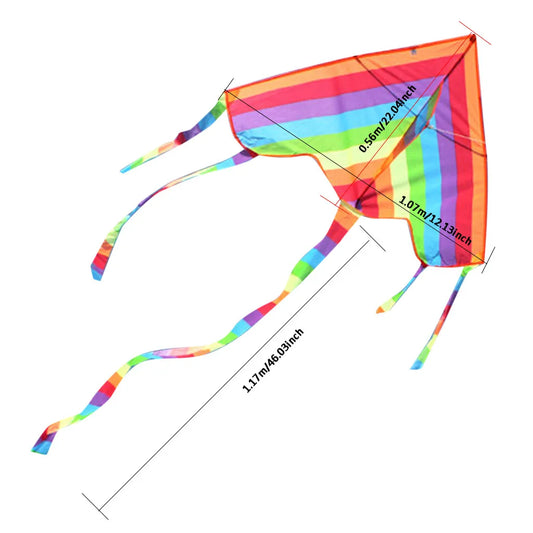 Colorful Rainbow Kite - Outdoor Fun for Kids and Adults