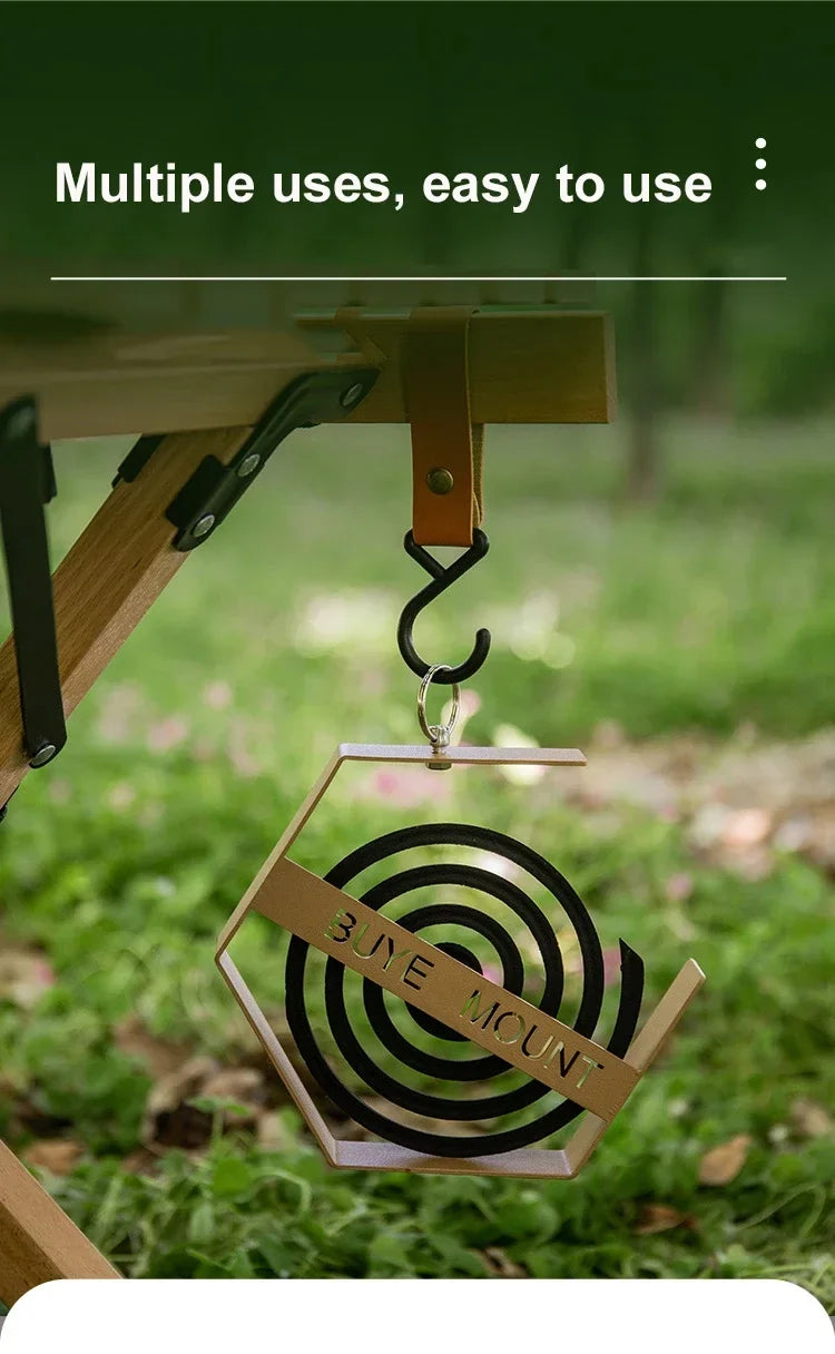 Hanging Mosquito Coil Holder - Outdoor Camping Tray for Hiking & Tourist Supplies