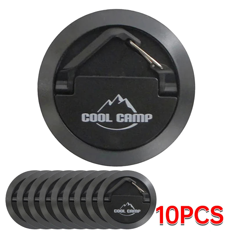 Multi-Purpose Magnetic Camping Hook - Portable Tent Ceiling Clamp with Suction Cup for Outdoor Rope & Lamp Storage
