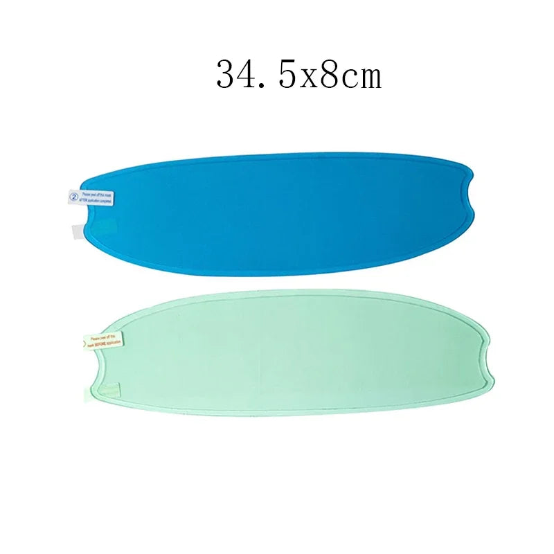 Clear Nano Film Helmet Sticker – Anti-Rain & Anti-Fog Protection for Motorbike Riders, Easy Application for Enhanced Visibility