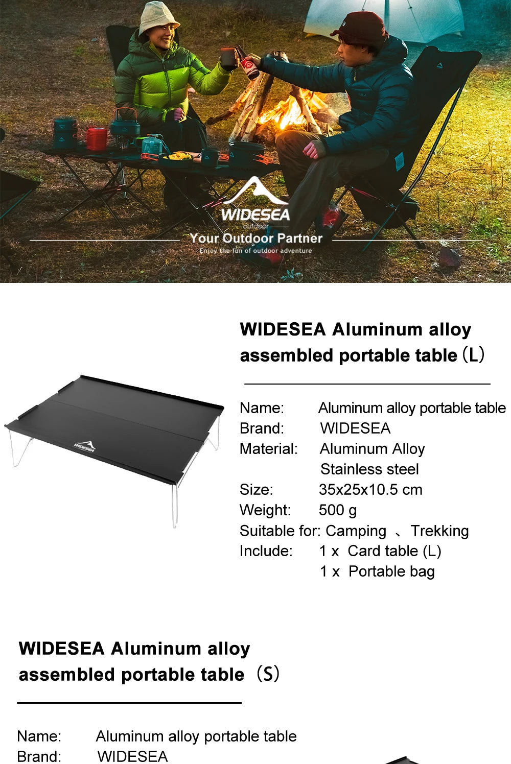 Ultra-Light Foldable Camping Table - Portable Outdoor Desk for Climbing, Fishing & Picnic Adventures