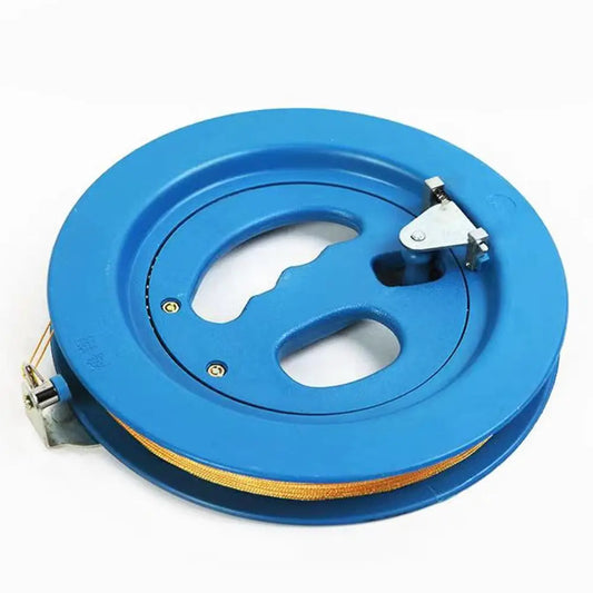 Kite Reel Winder - Fire Wheel Design with Blue Grip