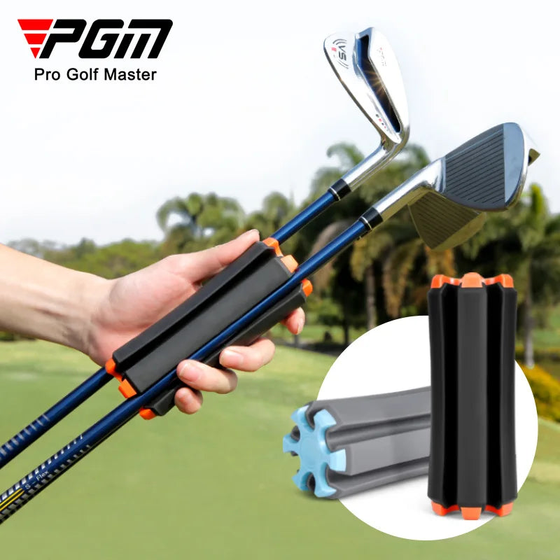 Golf Club Organizer Rack - Portable Standing Storage with Retainer Clips for Outdoor Sports (Model ZP035)