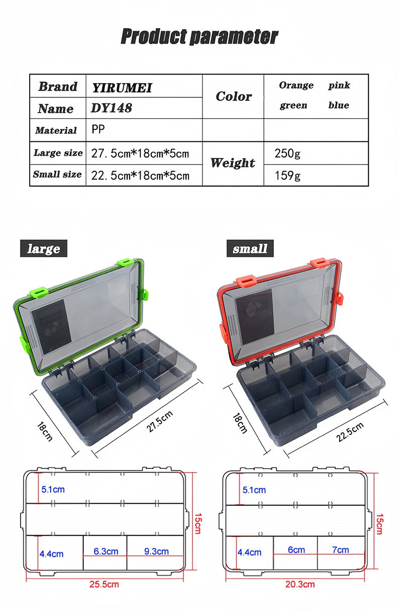 Premium Large Capacity Fishing Tackle Storage Box - Complete Fishing Accessories Organizer with Hook, Lure & Bait Compartments for Carp Fishing Equipment