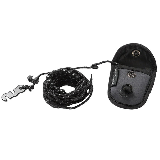 Windproof Elastic Travel Clothesline 3M with 12 Clips - Portable Stretch Laundry Line for Camping, Hotel, Trip & Cruise