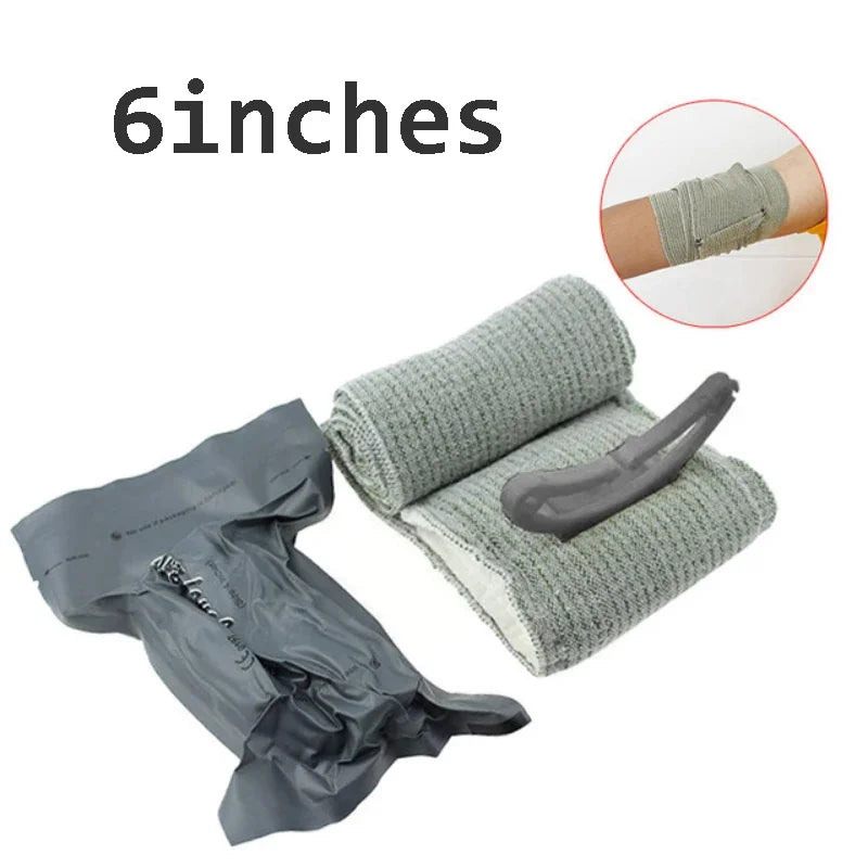 Emergency Trauma First Aid Kit - Compression Bandage, Tourniquet, Sterile Medical Dressing & Roll Bandage
