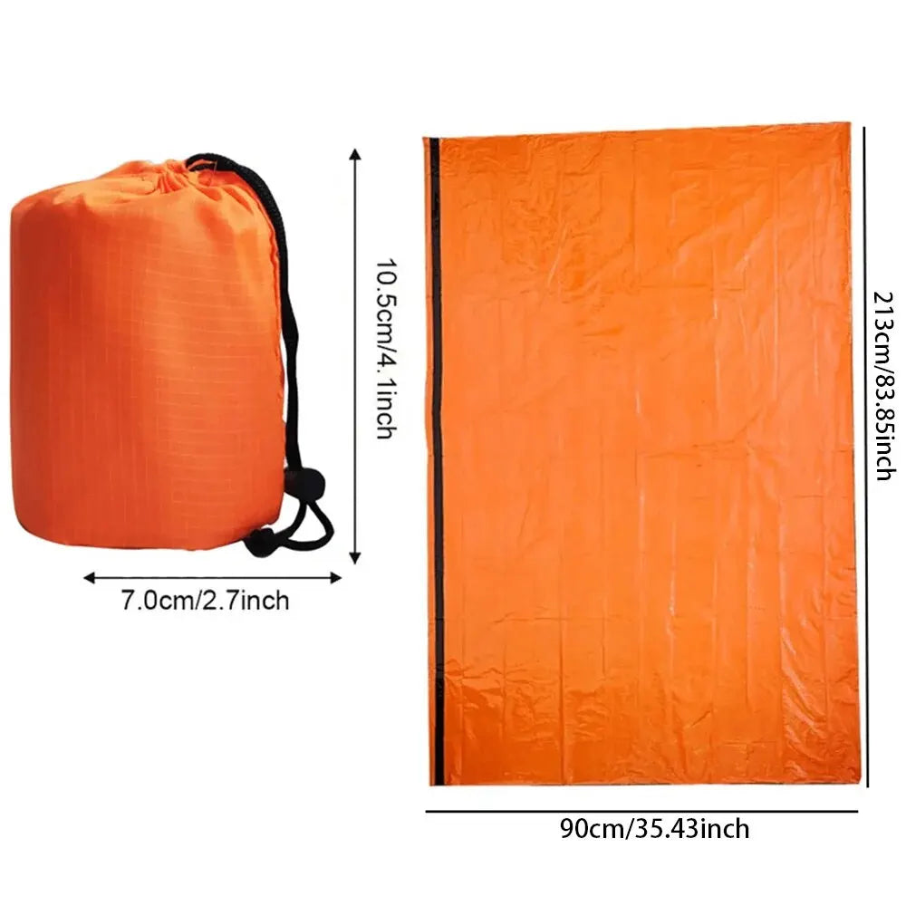 Ultra Waterproof Mylar Thermal Lightweight Survival Sleeping Bag for Camping & Hiking