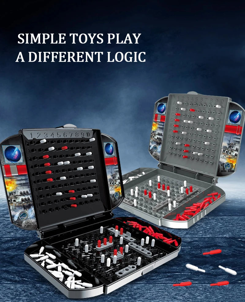 Warship Sea Ship Board Games Toys - Battleship Classic Naval Combat Strategy Table Game for Kids