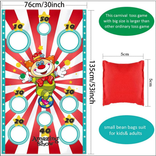 Funny Play Bean Bags Toy Game - Safe Tossing Throwing Bags for Adults Children Outdoor Xmas Party Carnival Games Toys for Children