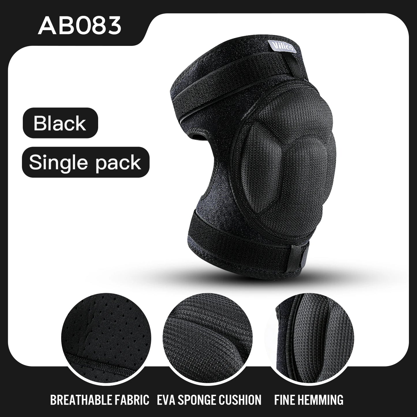 Thickened Anti-Collision Knee Pads - Elastic Pressure Strap Knee Brace for Volleyball, Extreme Sports & Protection