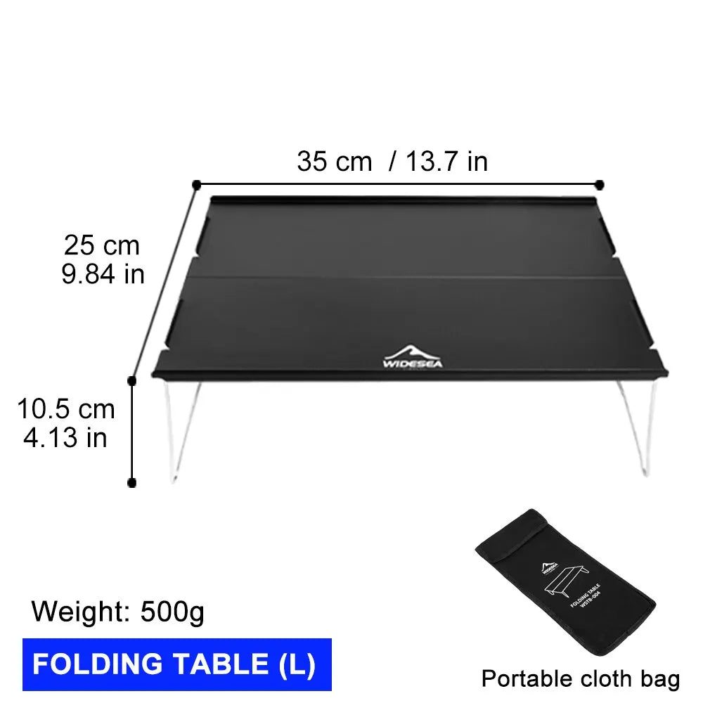 Ultra-Light Foldable Camping Table - Portable Outdoor Desk for Climbing, Fishing & Picnic Adventures