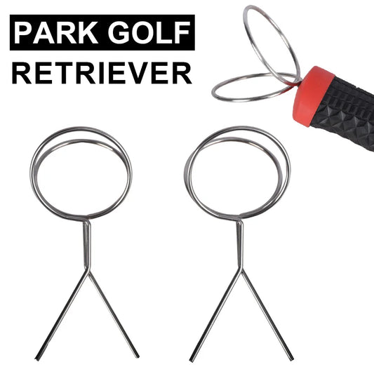 Premium Golf Ball Collection Tool Kit (2pcs) - 60mm Ball Clip Grabber, Park Golf Ball Picker for Practice and Training Accessories