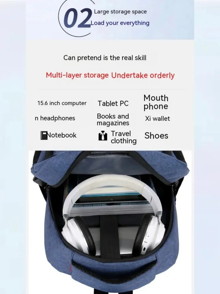 Large Capacity Backpack - Simple Fashion Travel Computer Bag for Men Women Students