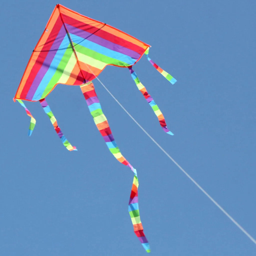 Colorful Rainbow Kite - Outdoor Fun for Kids and Adults