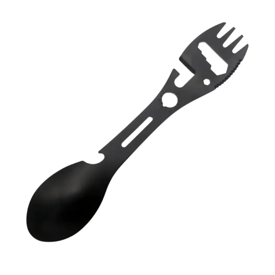 Multi-Tool Camping Utensil Set - Lightweight Fork, Spoon & Bottle Opener for Outdoor Survival