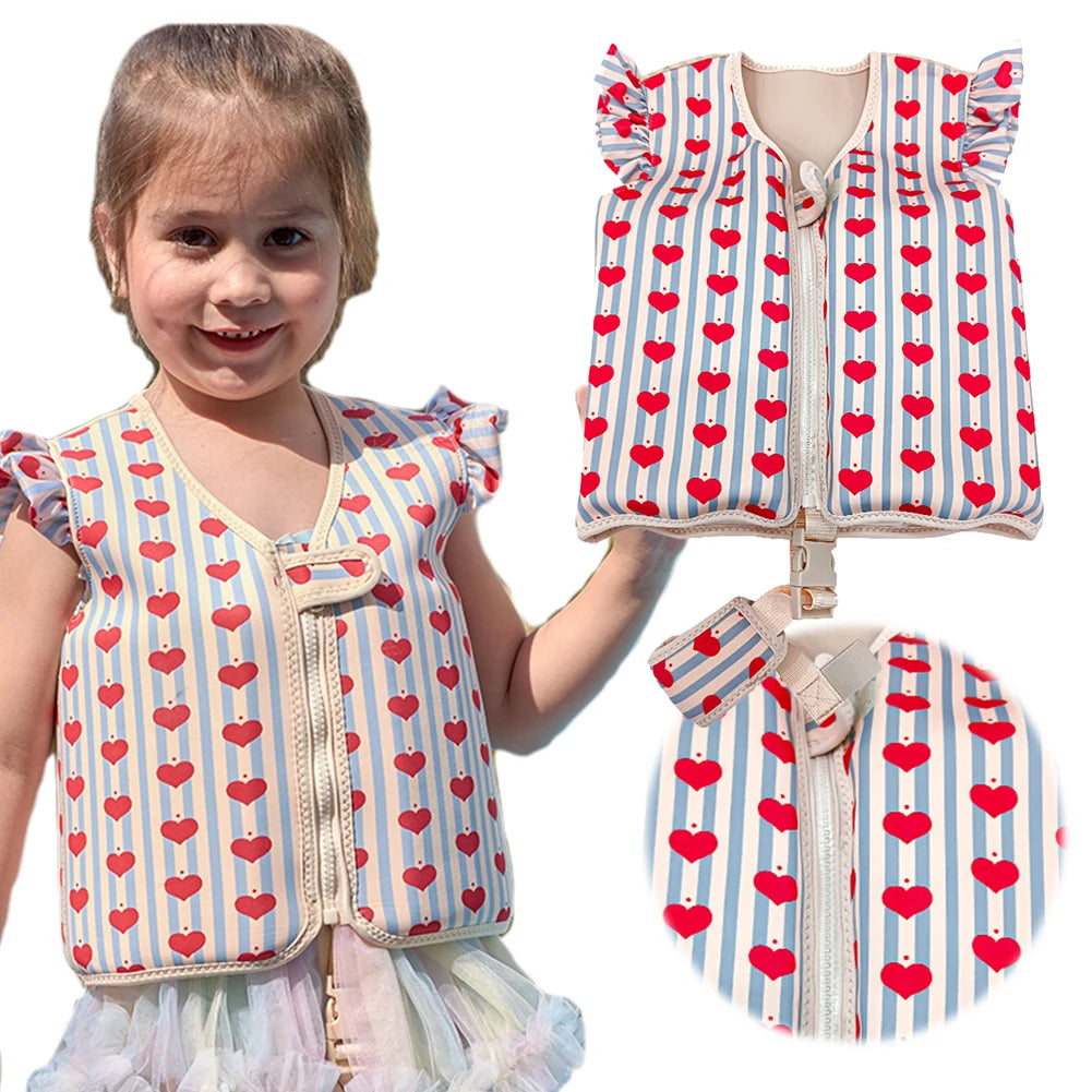 Children's Cartoon Swimming Life Vest - Toddler Buoyancy Aid Jacket for Pool Safety