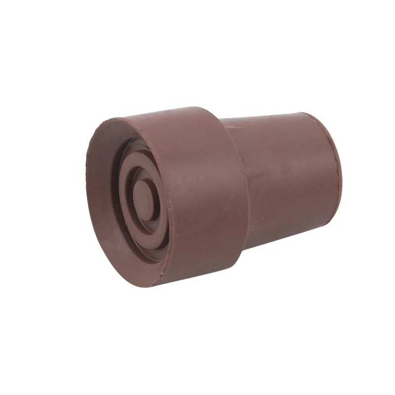 Heavy Duty Rubber Walking Stick Ferrule - Metal End Cap Cover for Canes, Crutches & Hiking Sticks (1-3 Pack)