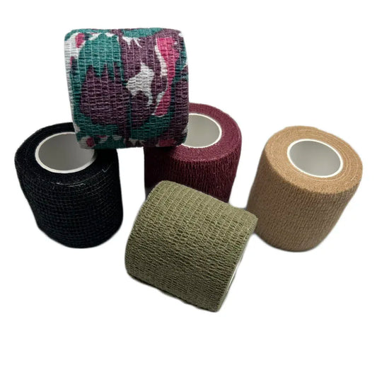 Self-Adhesive Elastic Bandage Tape - Breathable Medical Sport Wrap for Finger, Wrist & Ankle - Camouflage Fixer Tape for Pets & Animals
