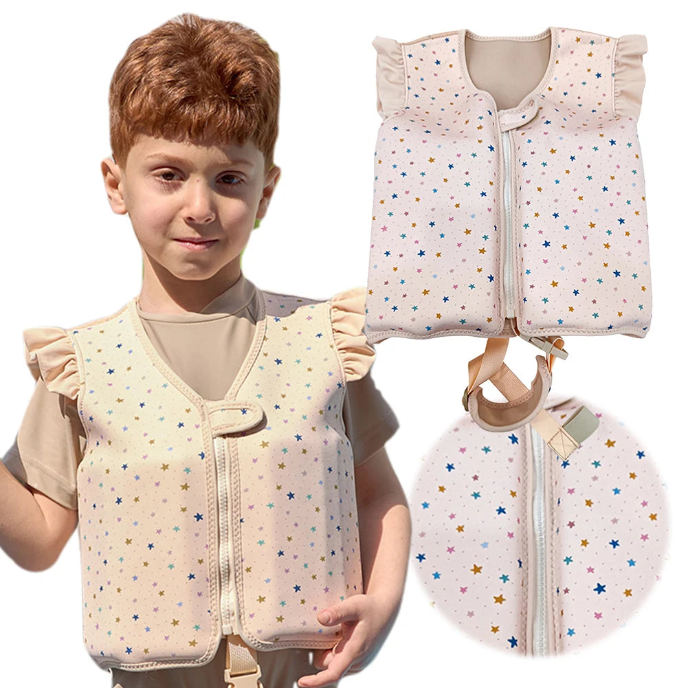 Children's Cartoon Swimming Life Vest - Toddler Buoyancy Aid Jacket for Pool Safety
