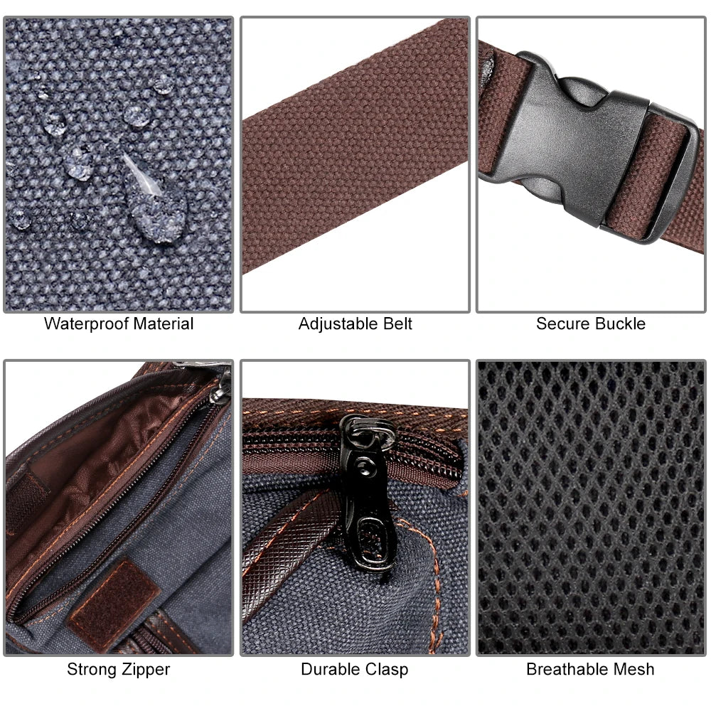 Large Capacity Canvas Nylon Drop Leg Waist Bag for Horse Riding - Portable Outdoor Equestrian Equipment