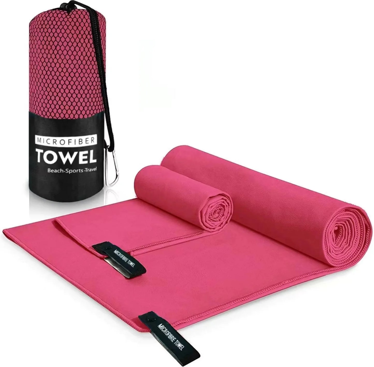 Ultralight Microfiber Sports Towel - Quick Dry Portable Beach Towel with Pocket for Swimming, Pool, Gym, Fitness & Yoga