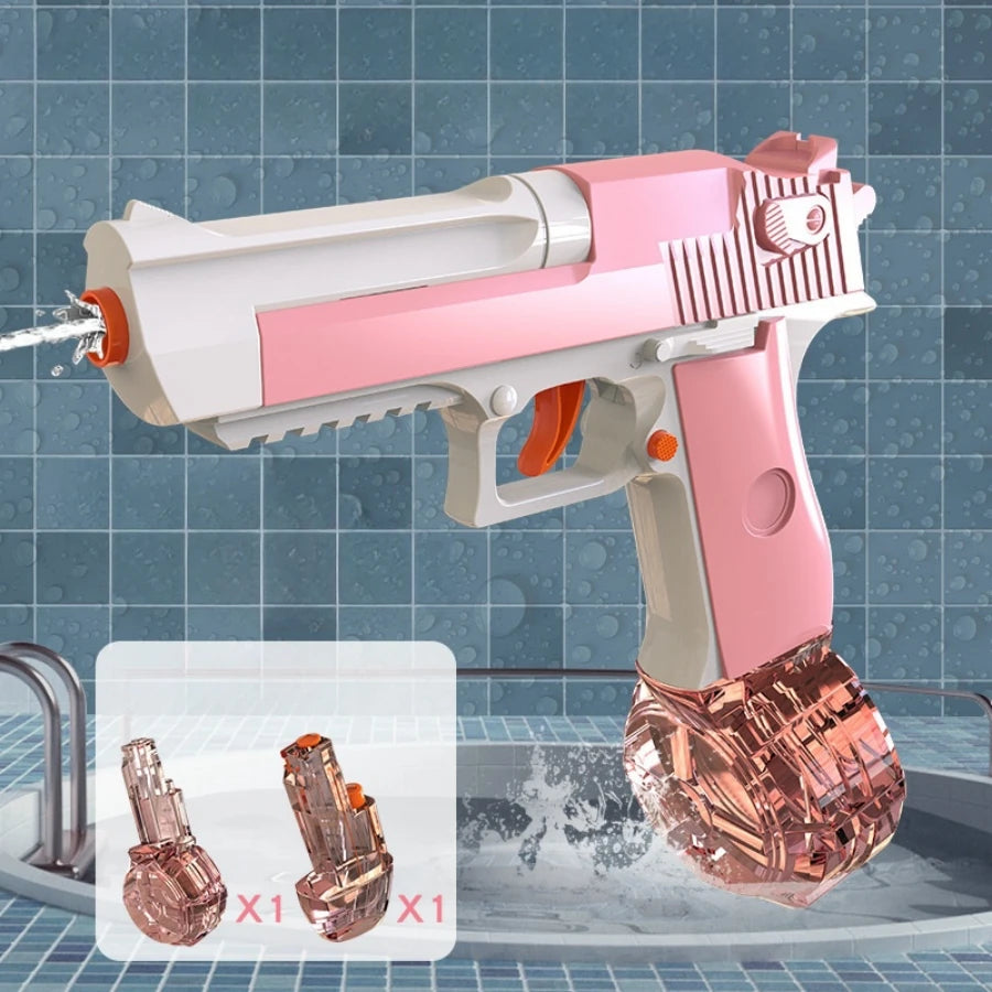 Desert Eagle Water Blaster - Continuous Fire Children's Water Gun Toy for Beach Games and Water Play