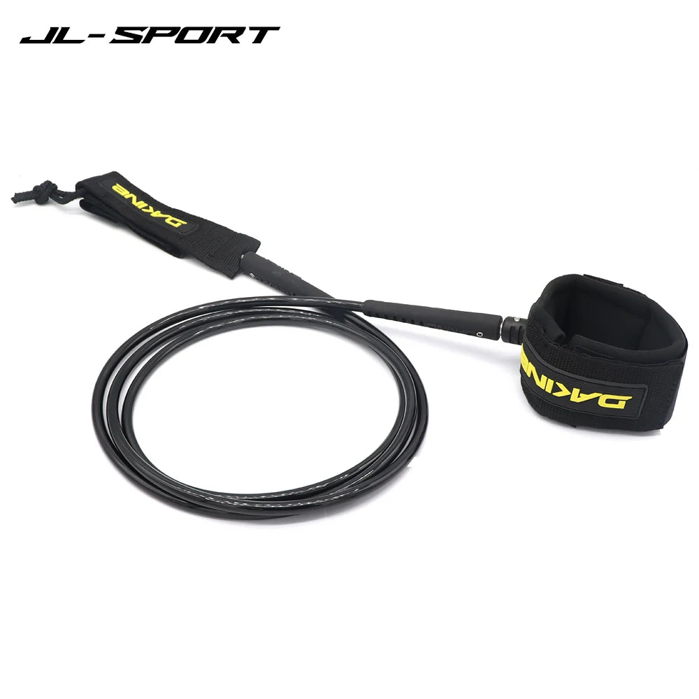 DK Brand Professional Surfboard Leash - 6-9FT Length, 7mm Thickness - Straight Foot Rope for Wind Surfing