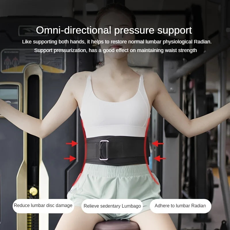 Enhanced Back Support Belt for Women & Men - Relieves Lower Back Pain & Provides All-Around Lumbar Support for Gym & Outdoor Sports