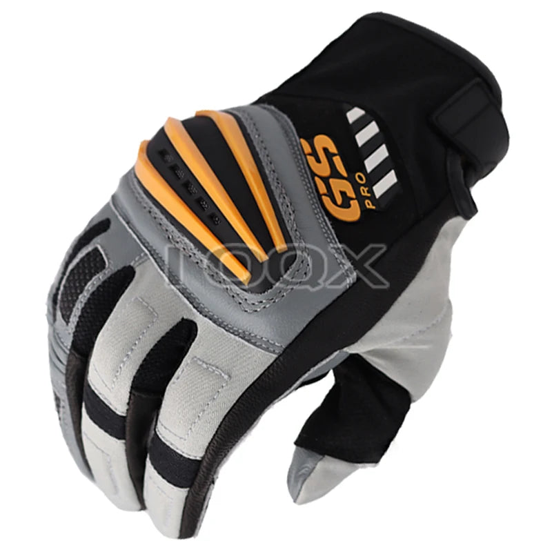 BMW Rally GS Motorcycle Racing Gloves - Touch Screen Off-Road Motocross Gloves