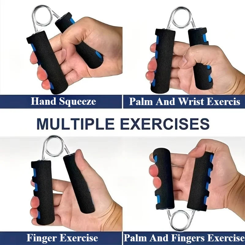 Type A Sponge Grip Spring Hand Finger Strength Trainer Power Exerciser Forearm Strengthener Carpal Expander Sport Muscle Wrist