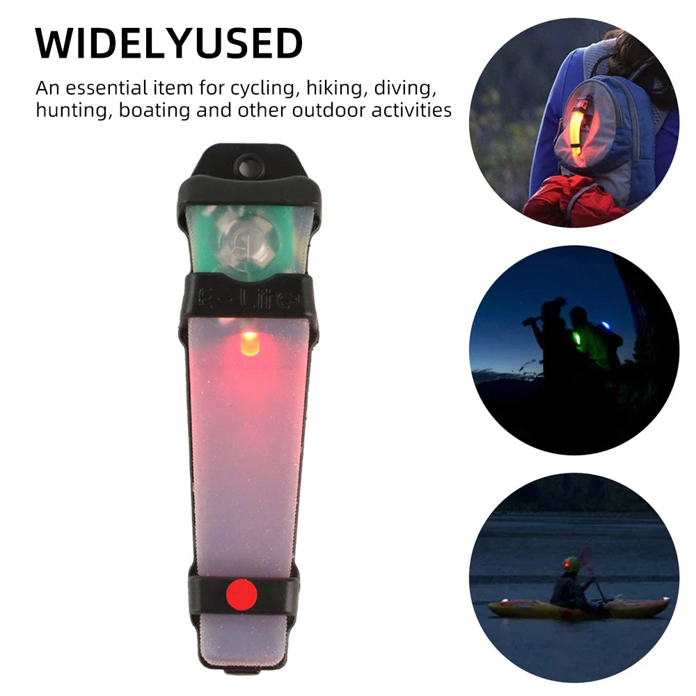 BOOIU Tactical Safety Helmet Light - Waterproof IR Strobe Signal Lamp for Outdoor Survival, Hiking & Cycling