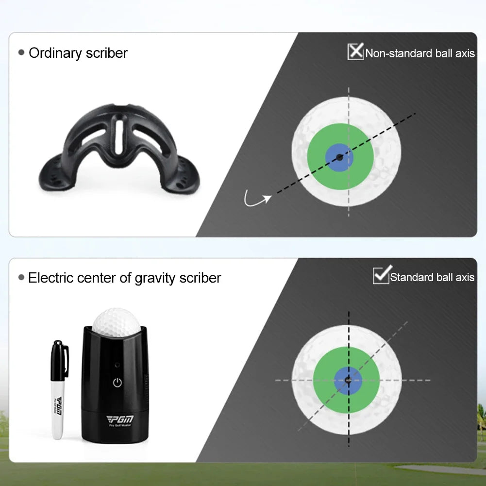 Electric Scriber, Golf Ball Liner, Alignment Tool, Center of Gravity Finder, Distribution Line Marker, Ball Painter, Golf Accessories