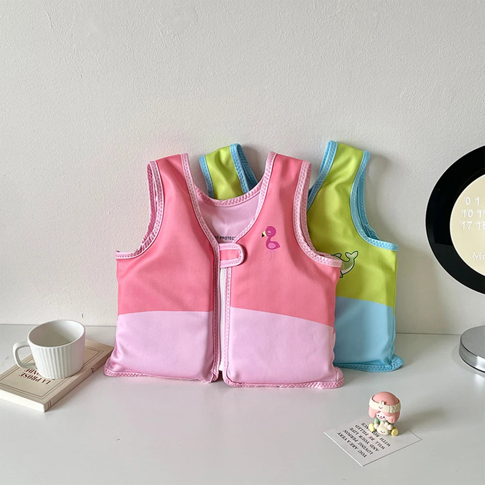 Children's Cartoon Swimming Life Vest - Toddler Buoyancy Aid Jacket for Pool Safety